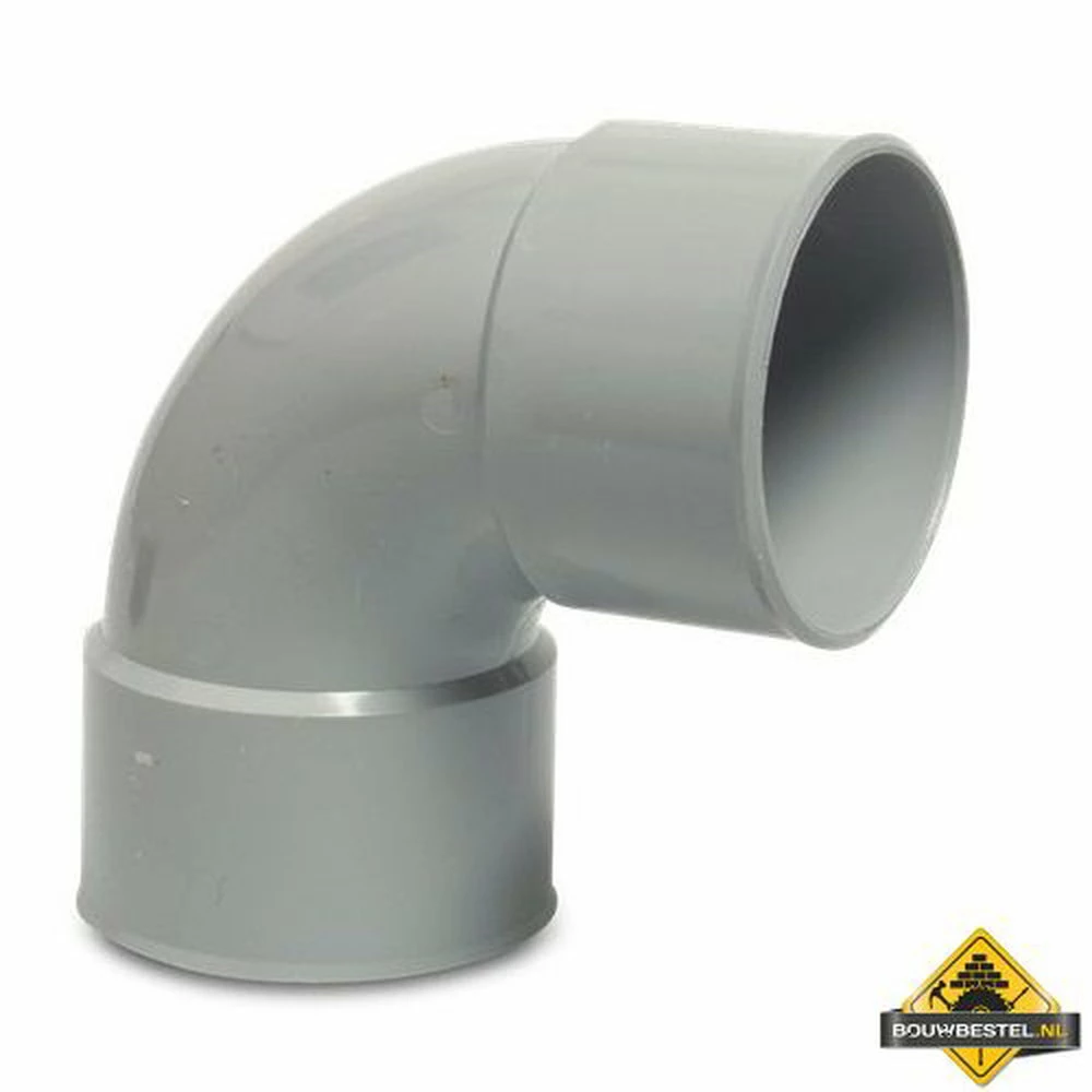 Bocht 87 Graden PVC-U 200 Mm Lijmmof Grijs KOMO 3 Bocht 87 Graden PVC-U 200 Mm Lijmmof Grijs KOMO