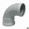 Bocht 87 Graden PVC-U 315 Mm SN4 Manchet Grijs KOMO/BENOR Kort