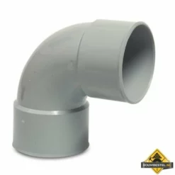 Bocht 87 Graden PVC-U 75 Mm Lijmmof Grijs KOMO