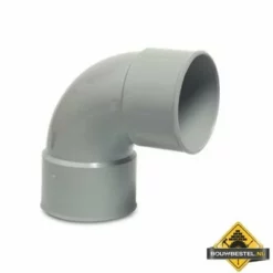 Bocht 87 Graden PVC-U 80 Mm Lijmmof Grijs KOMO