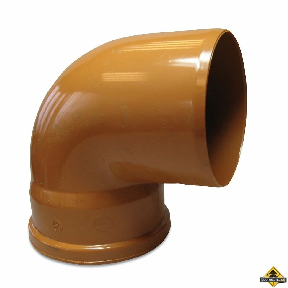 Bocht 87 Graden PVC-U 160 Mm SN4 Manchet X Spie Roodbruin 3 Bocht 87 Graden PVC-U 160 Mm SN4 Manchet X Spie Roodbruin