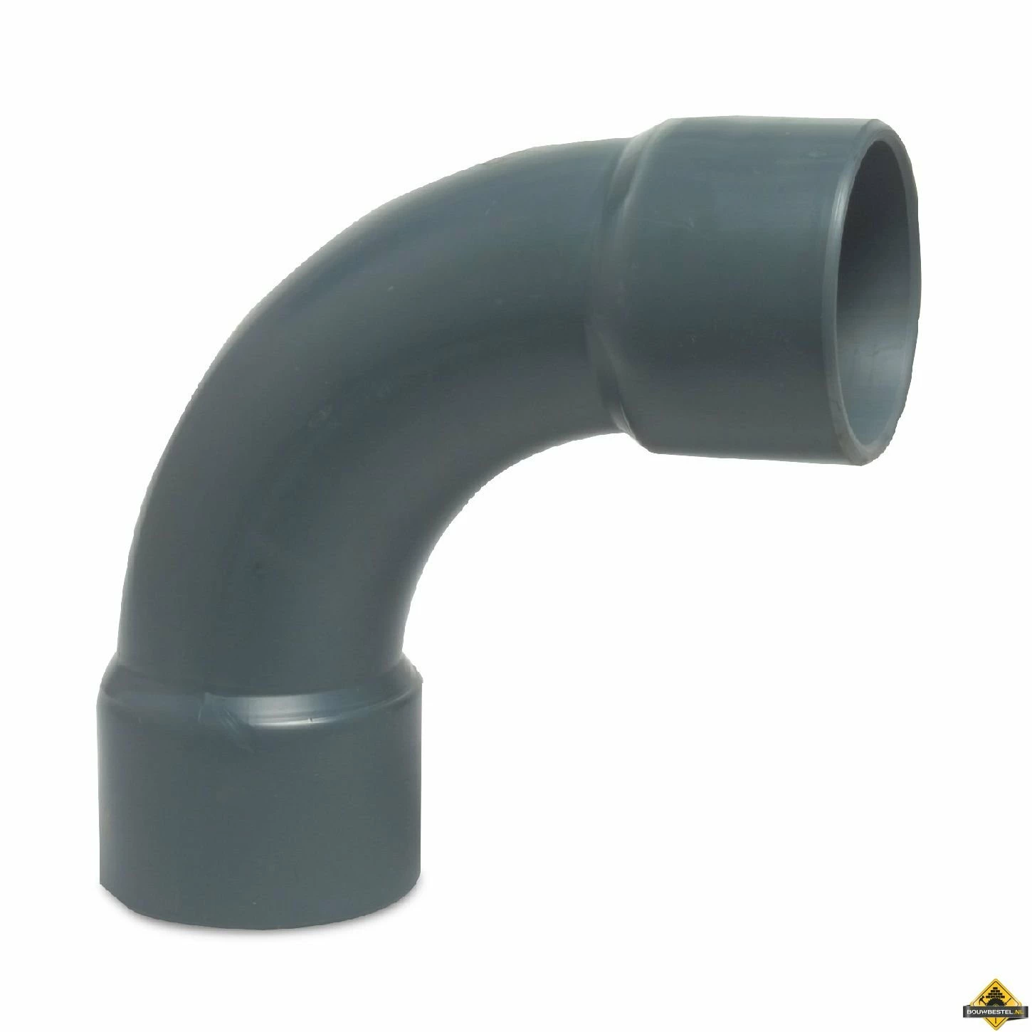 Bocht 90 Graden PVC-U 90 Mm Lijmmof 16 Bar Grijs Type Handgevormd 3 Bocht 90 Graden PVC-U 90 Mm Lijmmof 16 Bar Grijs Type Handgevormd