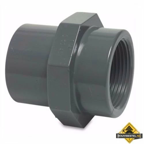 Draadsok PVC-U 16/20 Mm X 1/4 Inch Lijmmof/spie X Binnendraad 10 Bar Grijs (per 20 Stuks) 3 Draadsok PVC-U 16/20 Mm X 1/4 Inch Lijmmof/spie X Binnendraad 10 Bar Grijs (per 20 Stuks)