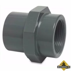 Draadsok PVC-U 90/110 Mm X 4 Inch Lijmmof/spie X Binnendraad 10 Bar Grijs