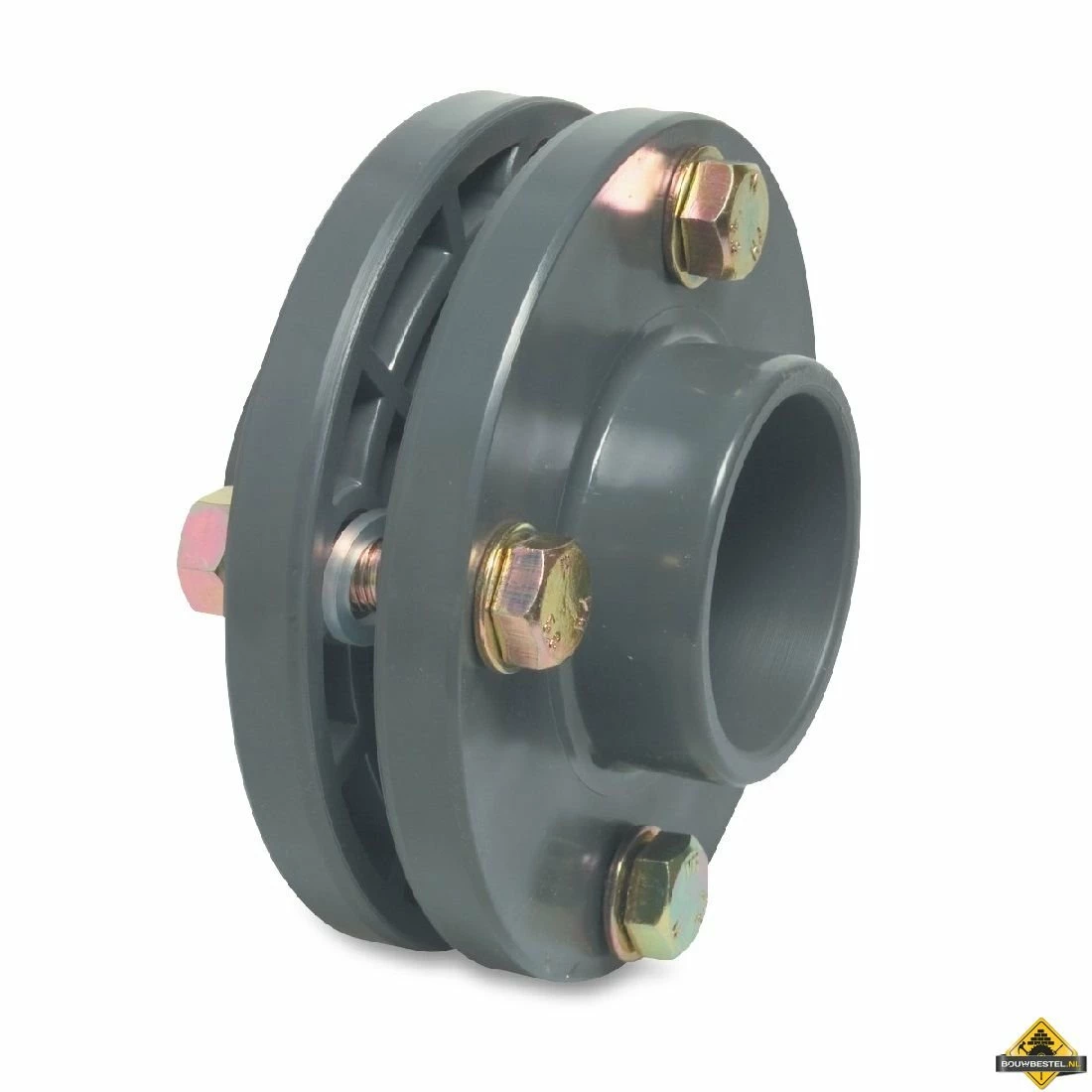 Flensset PVC-U 90 Mm Lijmmof 10 Bar DN80 Grijs PN10/16 3 Flensset PVC-U 90 Mm Lijmmof 10 Bar DN80 Grijs PN10/16