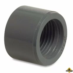 Inlijmring PVC-U 3/4 Inch X 1/2 Inch Imperial Lijmspie X Binnendraad 10 Bar Grijs