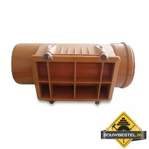 Inspectie-stuk PVC-U 125 Mm SN4 Manchet X Spie Roodbruin 3 Inspectie-stuk PVC-U 125 Mm SN4 Manchet X Spie Roodbruin