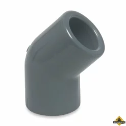 Knie 45 Graden PVC-U 1 Inch Imperial Lijmmof 16 Bar Grijs (per 10 Stuks)