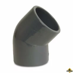 Knie 45 Graden PVC-U 40 Mm Lijmmof 16 Bar Grijs