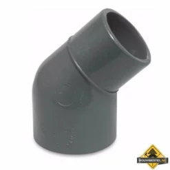 Knie 45 Graden PVC-U 50/63 Mm X 63 Mm Lijmmof/spie X Lijmmof 10 Bar Grijs
