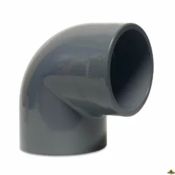 Knie 90 Graden PVC-U 125 Mm Lijmmof 16 Bar Grijs