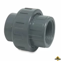 Koppeling PVC-U 1 1/2 Inch X 1 1/2 Inch Imperial Lijmmof X Binnendraad 10 Bar Grijs