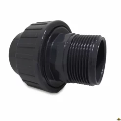 Koppeling PVC-U 25 Mm X 3/4 Inch Lijmmof X Buitendraad 10 Bar Grijs (per 10 Stuks)