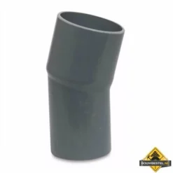Bocht 15 Graden PVC-U 250 Mm Lijmmof X Lijm Spie 12.5 Bar Grijs Type Handgevormd