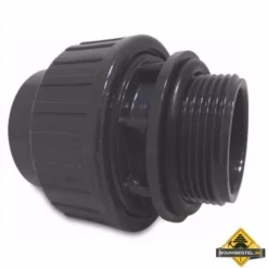 Koppeling Met O-ring PVC-U 90 Mm X 3 Inch Lijmmof X Buitendraad 10 Bar Grijs (per 24 Stuks)