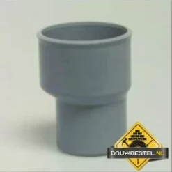 Reparatiesok PVC-U 32 Mm X 25 Mm Lijmmof X Verjonging Grijs KOMO (per 10 Stuks)