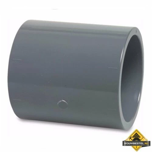 Sok PVC-U 16 Mm Lijmmof 16 Bar Grijs (per 10 Stuks) 3 Sok PVC-U 16 Mm Lijmmof 16 Bar Grijs (per 10 Stuks)