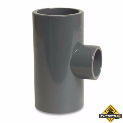 T-stuk 90 Graden PVC-U 160 Mm X 110 Mm X 160 Mm Lijmmof 16 Bar Grijs 3 T-stuk 90 Graden PVC-U 160 Mm X 110 Mm X 160 Mm Lijmmof 16 Bar Grijs