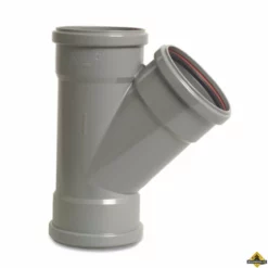 T-stuk 45 Graden PVC-U 315 Mm SN8 Manchet Grijs KOMO/BENOR Samengesteld