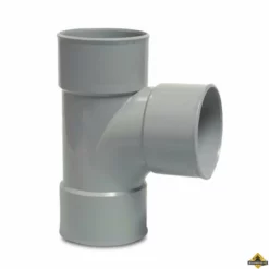 T-stuk 87 Graden PVC-U 100 Mm Lijmmof Grijs KOMO (per 10 Stuks)