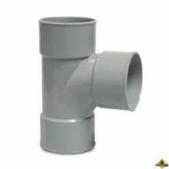 T-stuk 87 Graden PVC-U 200 Mm Lijmmof Grijs KOMO