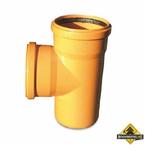 T-stuk 87 Graden PVC-U 200 Mm X 160 Mm X 200 Mm SN4 Manchet X Manchet X Spie Roodbruin 3 T-stuk 87 Graden PVC-U 200 Mm X 160 Mm X 200 Mm SN4 Manchet X Manchet X Spie Roodbruin