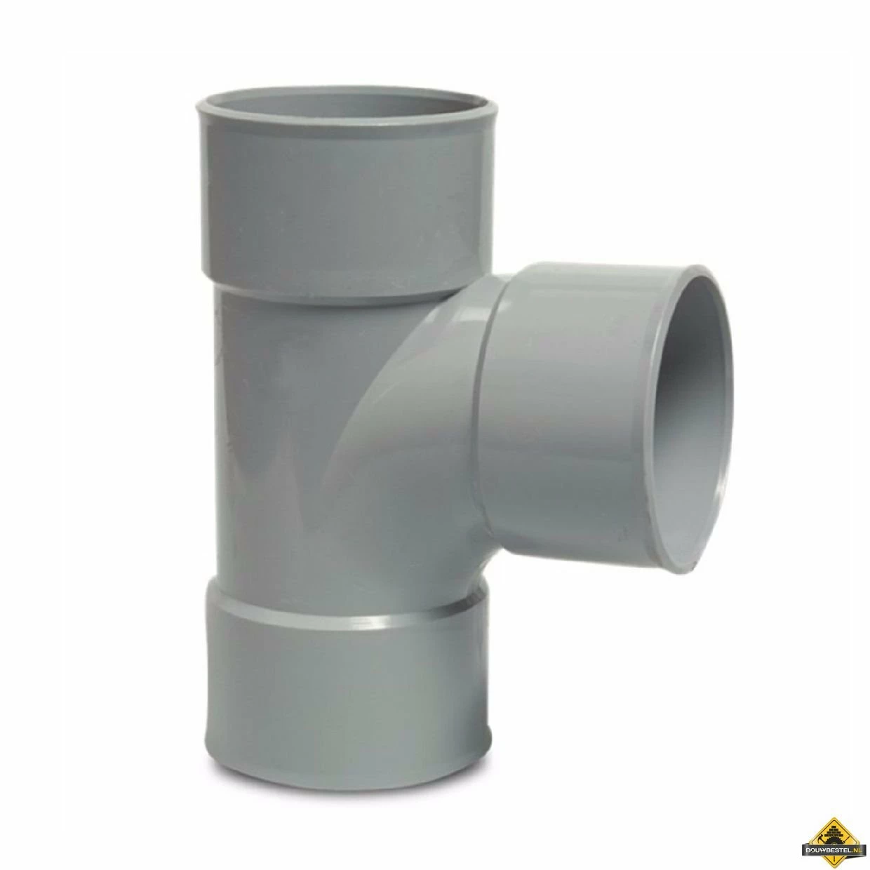 T-stuk 87 Graden PVC-U 50 Mm Lijmmof Grijs KOMO 3 T-stuk 87 Graden PVC-U 50 Mm Lijmmof Grijs KOMO