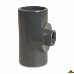 T-stuk 90 Graden PVC-U 25 Mm X 3/4 Inch X 25 Mm Lijmmof X Binnendraad X Lijmmof 10 Bar Grijs (per 10 Stuks)