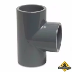 T-stuk 90 Graden PVC-U 200 Mm Lijmmof 10 Bar Grijs