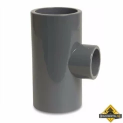 T-stuk 90 Graden PVC-U 160 Mm X 125 Mm X 160 Mm Lijmmof 16 Bar Grijs