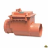Terugslagklep PVC-U 110 Mm SN4 Manchet X Spie Roodbruin KOMO/BENOR -hulpmiddel Verkoopwinkel pvc u terugslagklep 110 1
