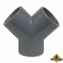 Y-stuk PVC-U 75 Mm Lijmmof 10 Bar Grijs