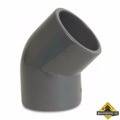 Knie 45 Graden PVC-U 50 Mm Lijmmof 16 Bar Grijs