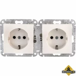 Quick Contactdoos Opus 55 2 En 3-voudig Wandcontactdoos Polarwit