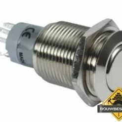 Ronde Metalen Schakelaar Spdt 1No 1Nc