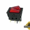 Vermogen Rockerschakelaar 10A-250V Dpst On-Off - Met Rood Neonlampje -hulpmiddel Verkoopwinkel r900 21