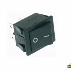 Vermogen Rockerschakelaar 10A-250V Dpst On-Off - Zwarte I/O Afdekkap