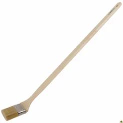 Super Prof Radiatorkwast Wit Haar 3 Inch 80 Cm Dubbeldik Lange Houten Steel