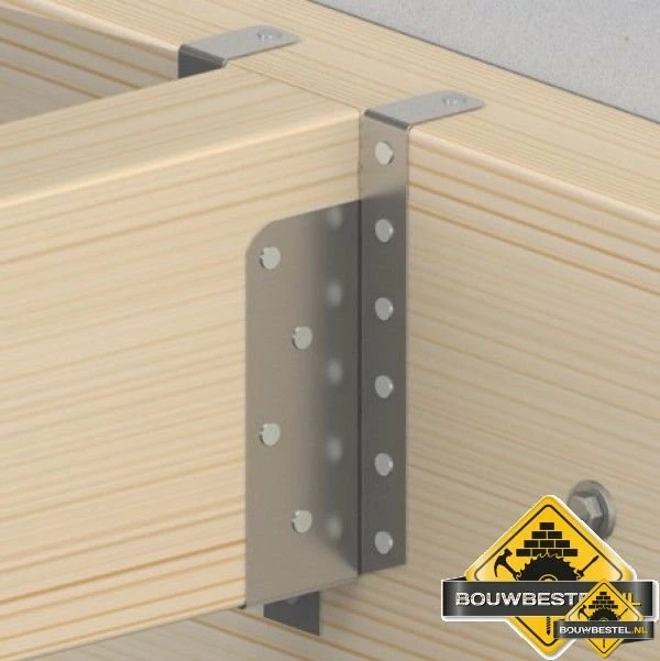 Raveeldrager Met Strip 38x305mm (voor Houtmaat Ca. 38x200mm) Sendzimir Verzinkt - Per Stuk 5 Raveeldrager Met Strip 38x305mm (voor Houtmaat Ca. 38x200mm) Sendzimir Verzinkt - Per Stuk - Afbeelding 3