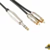 Professionele Audiokabel - 2 X Rca Mannelijk Naar Stereojack 6.35mm (6M) -hulpmiddel Verkoopwinkel rca jack kabel mannelijk bouwbestel