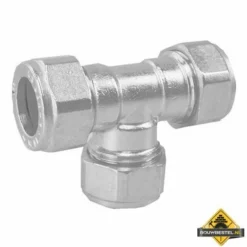 Riko P-701 Messing Knel Teestuk 10 Mm Vernikkeld