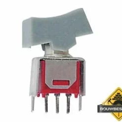 Verticale Subminiatuur Rockerschakelaar Spdt On-On
