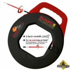 RUNPO 5 Trekveer Kunststof 30 Meter In Haspelbox