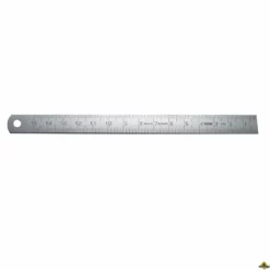 RVS Liniaal Met Linkse Schaal - 2000 X 30 X 1 Mm