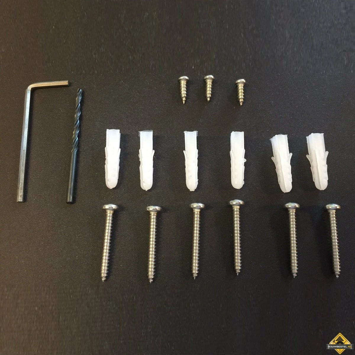 Schroevenset + Imbus En Boortje 3 Schroevenset + Imbus En Boortje