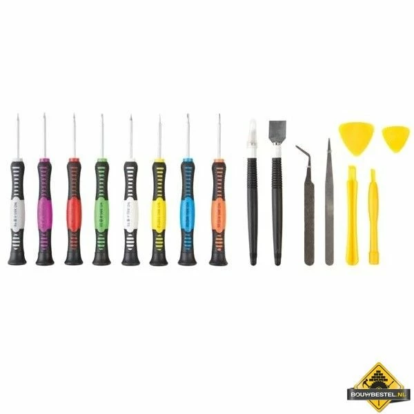 16-delige Set Met Precisieschroevendraaiers Voor IPhone 4 / 4S En IPad 3 16-delige Set Met Precisieschroevendraaiers Voor IPhone 4 / 4S En IPad