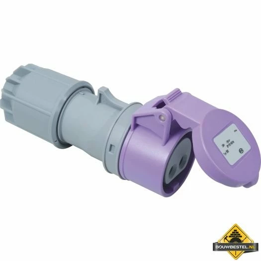 Sirox CEE-contrastekker IP 44, 2-polig, 24 V 16 A, Met Vernikkelde Contacten