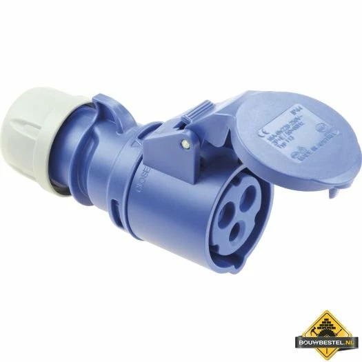 Sirox CEE-contrastekker IP 44, 3-polig, 230 V, 6 H 16 A, Blauw