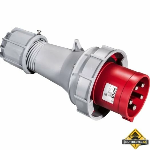 SIROX CEE-stekker IP 67, 5-polig, 400 V, 6 H 63 A, Met Pilootcontact En Vernikkelde Contacten 4 SIROX CEE-stekker IP 67, 5-polig, 400 V, 6 H 63 A, Met Pilootcontact En Vernikkelde Contacten - Afbeelding 2