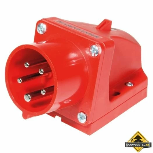 Sirox CEE-wandapparaatstekker IP 44, 5-polig, 400 V, 6 H 32 A 3 Sirox CEE-wandapparaatstekker IP 44, 5-polig, 400 V, 6 H 32 A